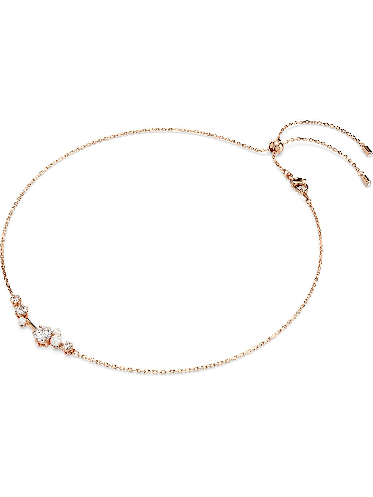 Swarovski Collier Swarovski Damen-Kette Metall Swarovski-Kristall günstig online kaufen