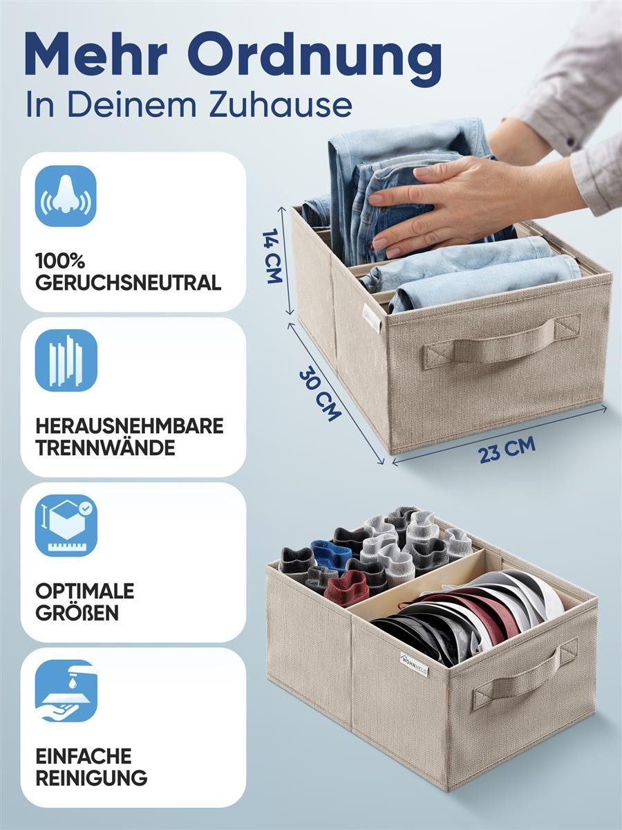 Wohnheld Organizer Aufbewahrungsboxen für Wäsche Schubladen Schrank Organiz günstig online kaufen
