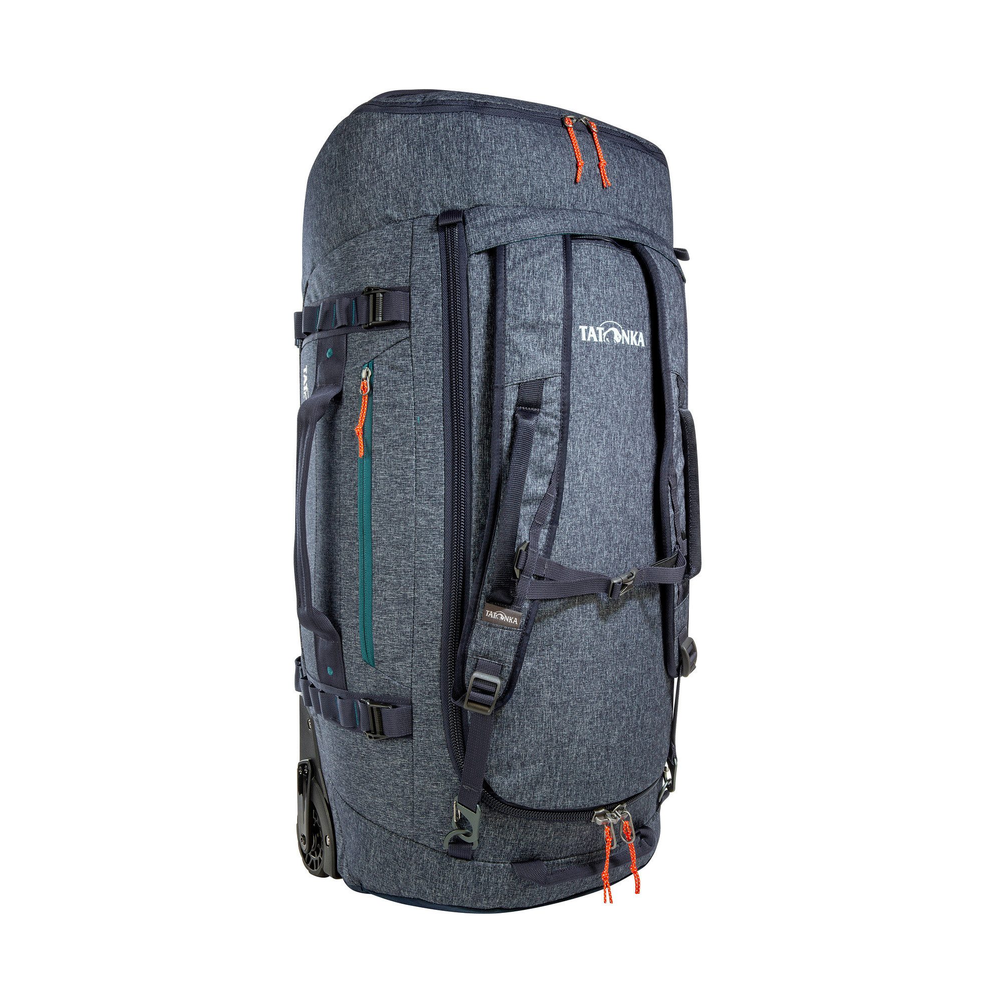 TATONKA® Trolley Duffle Roller 80, faltbar, verstaubare Rucksack-Schultergurte, leichtlaufende Rollen