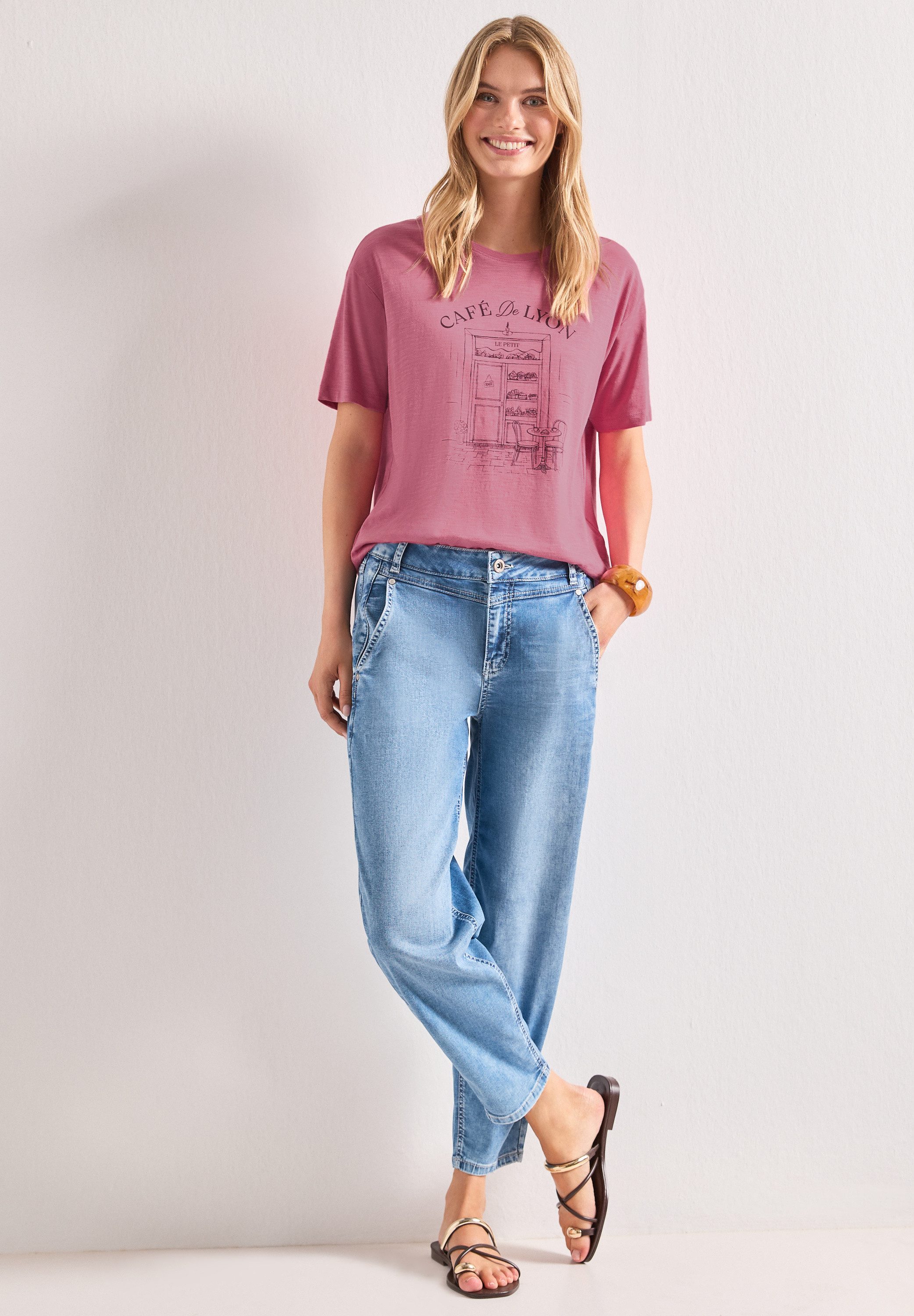 STREET ONE T-Shirt mit Rundhalsausschnitt – Bild 3 von 5