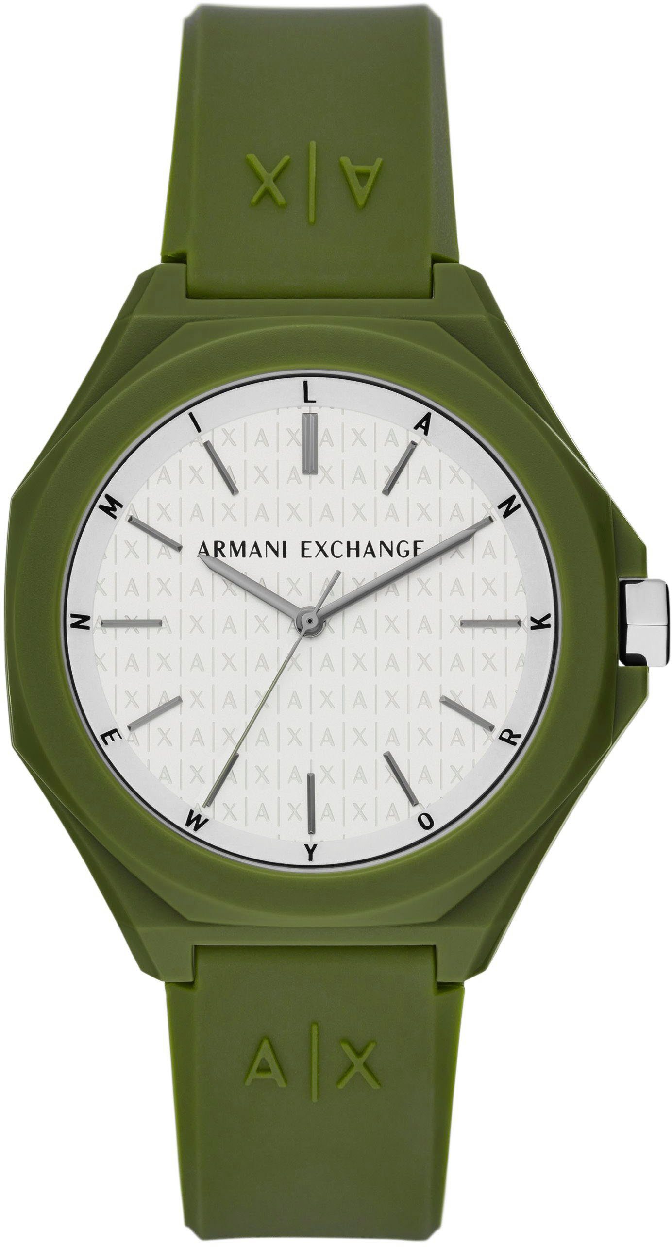 ARMANI EXCHANGE Quarzuhr AX4601, Armband aus weichem Silikon
