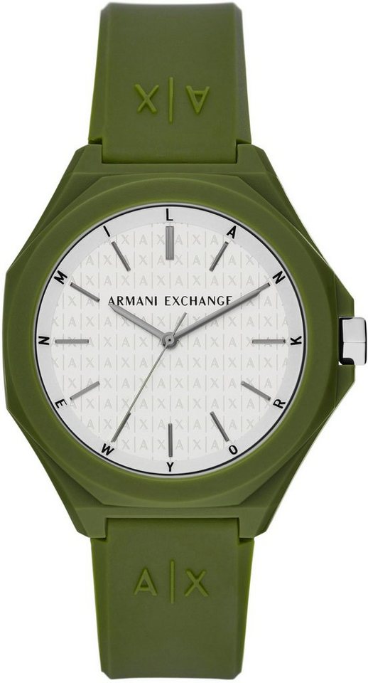 ARMANI EXCHANGE Quarzuhr AX4601, Armband aus weichem Silikon