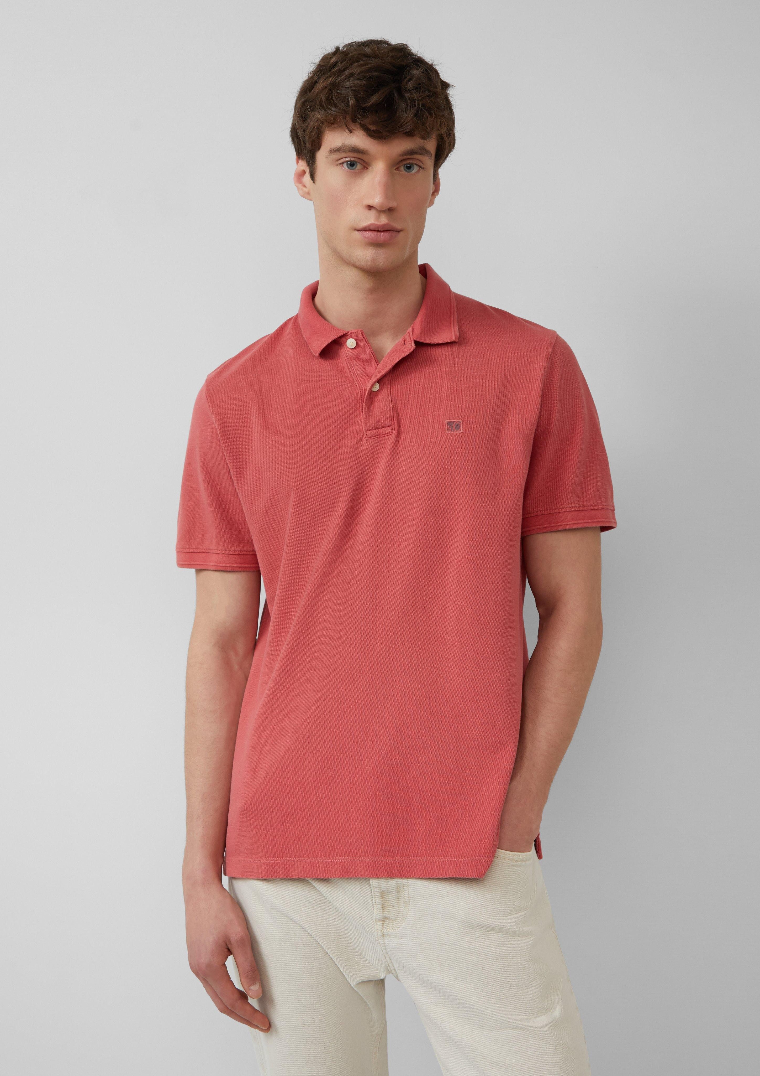 s.Oliver Kurzarmshirt Poloshirt mit kleinem Labelpatch günstig online kaufen