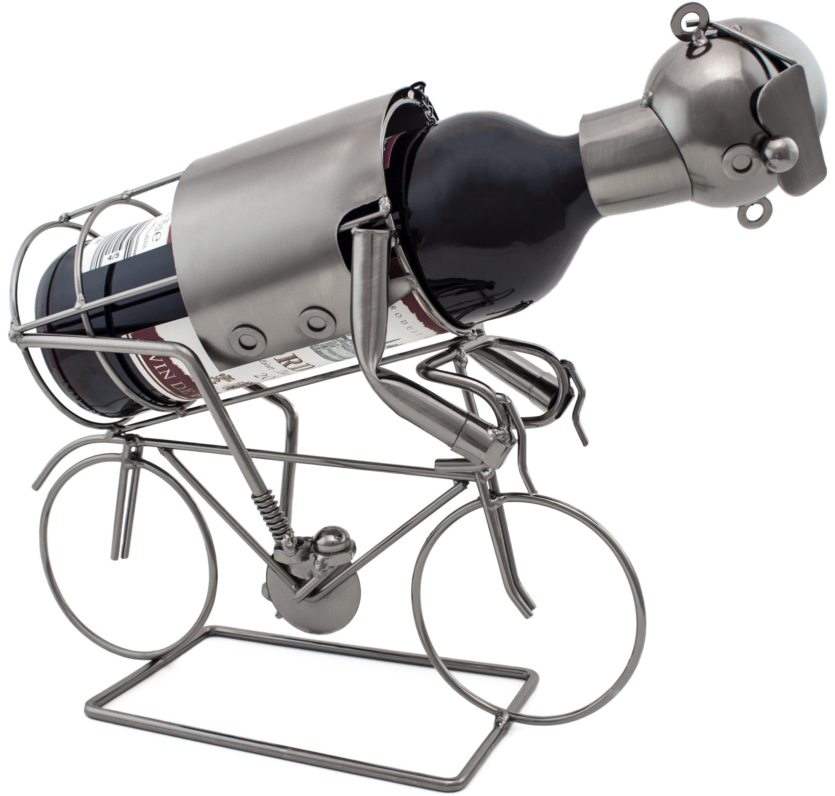 BRUBAKER Weinflaschenhalter Rennradfahrer Flaschenhalter, (inklusive Grußka günstig online kaufen