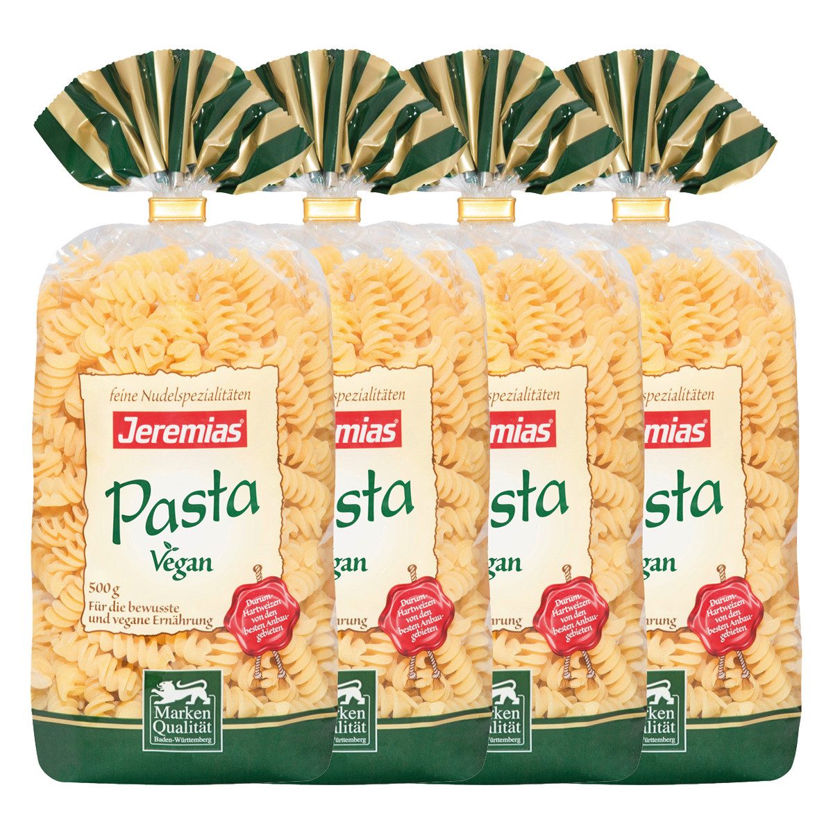 Jeremias Nudeln, Jeremias Pasta Fusilli Nudeln aus Hartweizengriess 500g 4er Pack