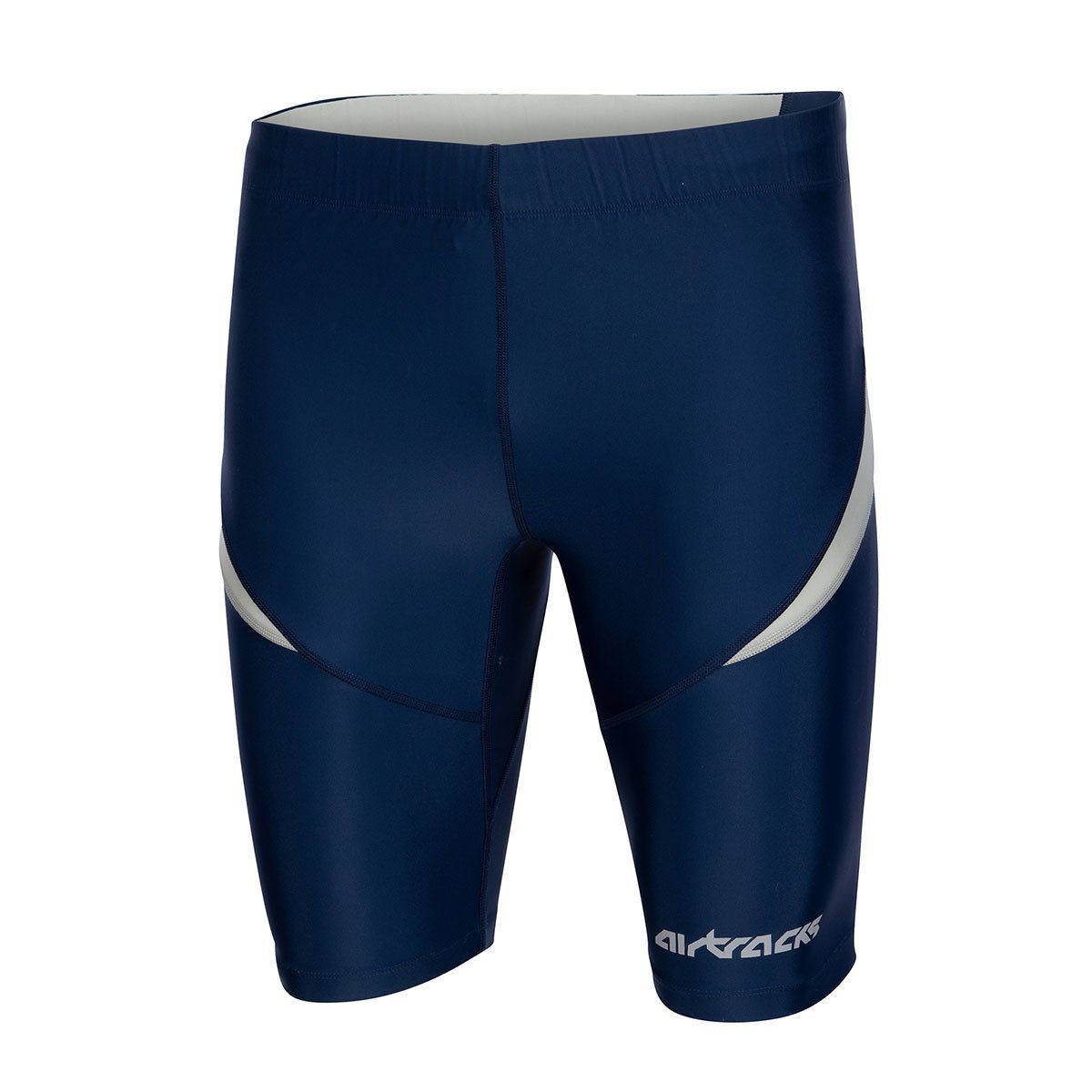 Airtracks Lauftights Herren Laufhose Kurz Pro Sporthose - Lauftight mit Kompressionswirkung, & Quick Dry Funktion » S M L Xl XXL XXXL « navy-blau