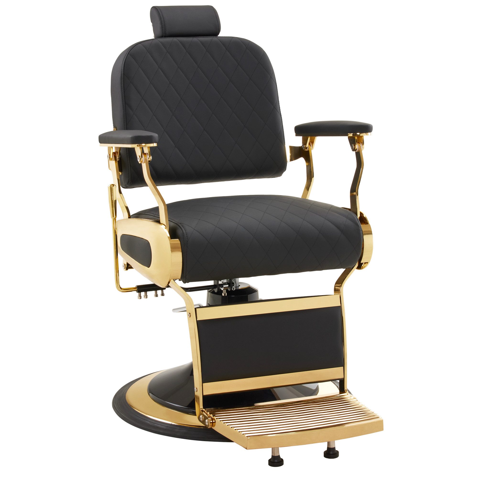 Barberpub Stuhl Barberpub Friseurstuhl mit Kopfstütze 3855, Höhenverstellbar