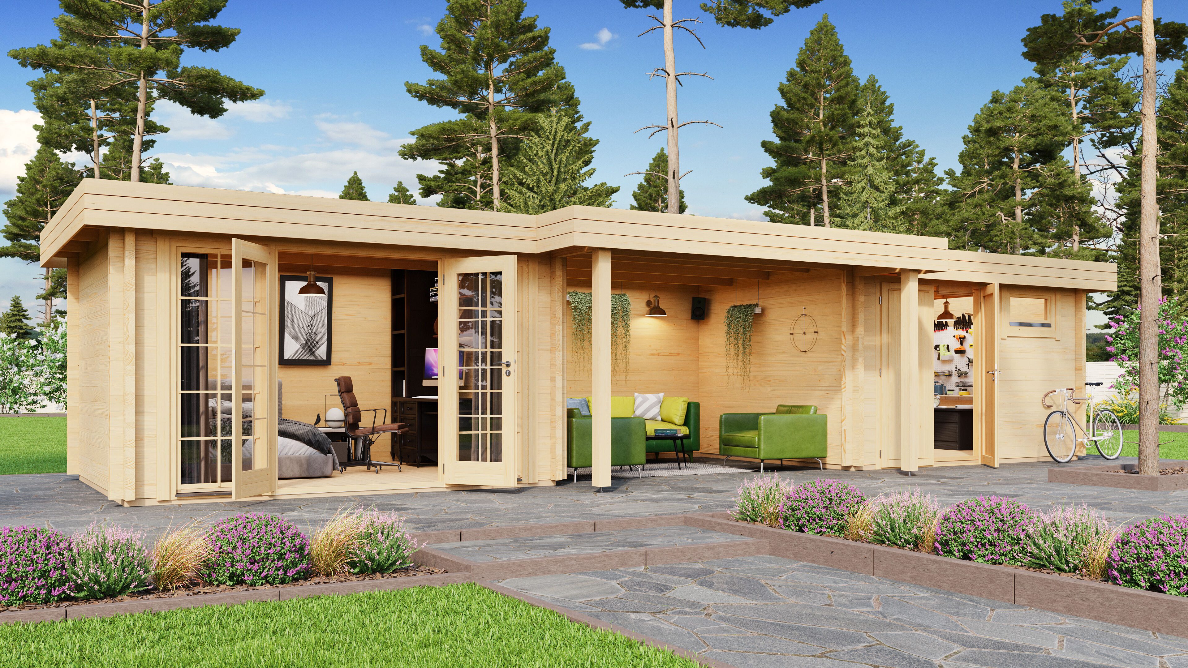 Fjordholz Gartenhaus Yuna 70 B