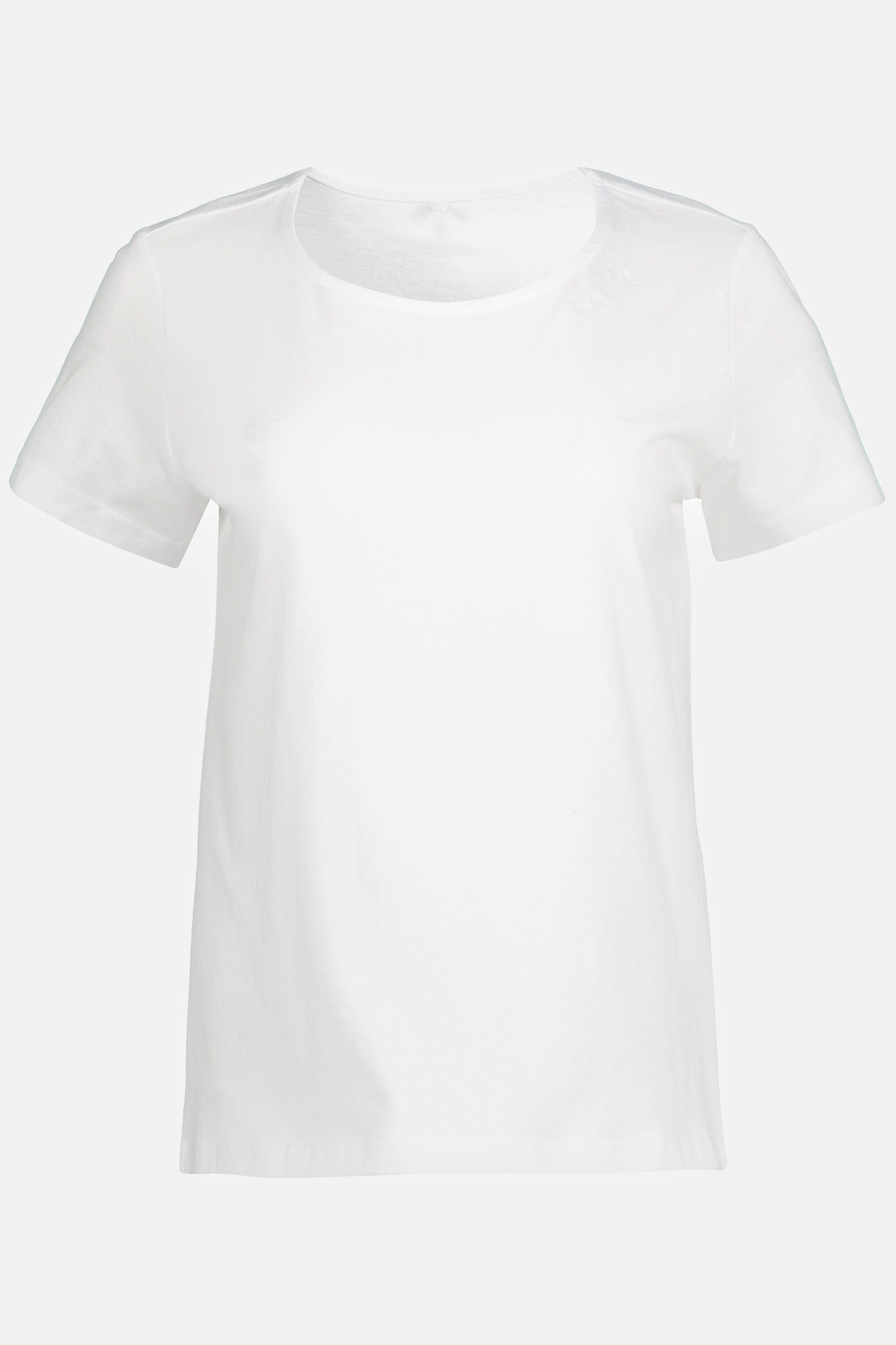 Gina Rundhalsshirt Laura Batikringel Halbarm T-Shirt V-Ausschnitt Oversized