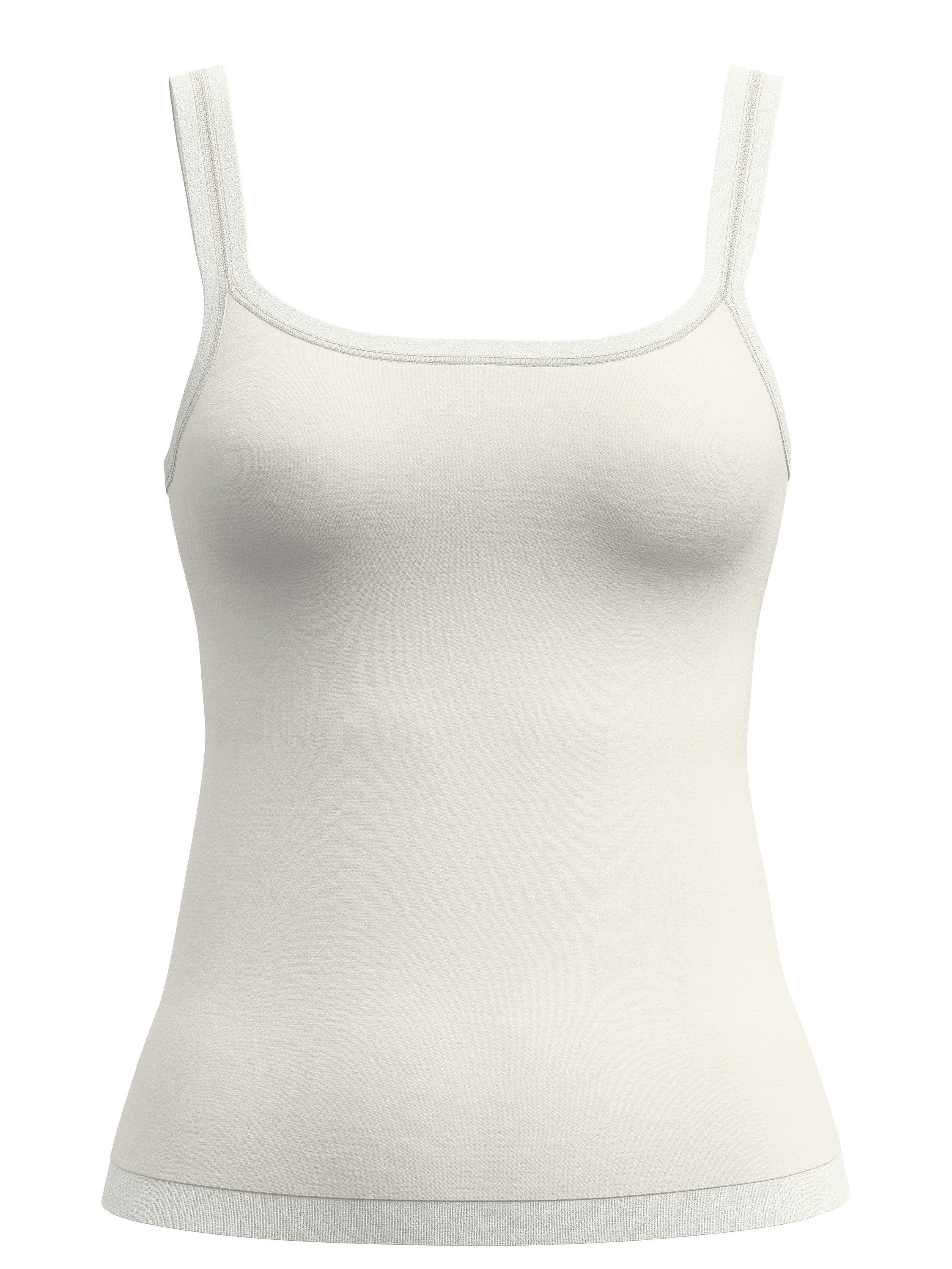 CALIDA Spaghettitop Seamless Natural Damen (1-tlg) seidig weich und temperaturausgleichend