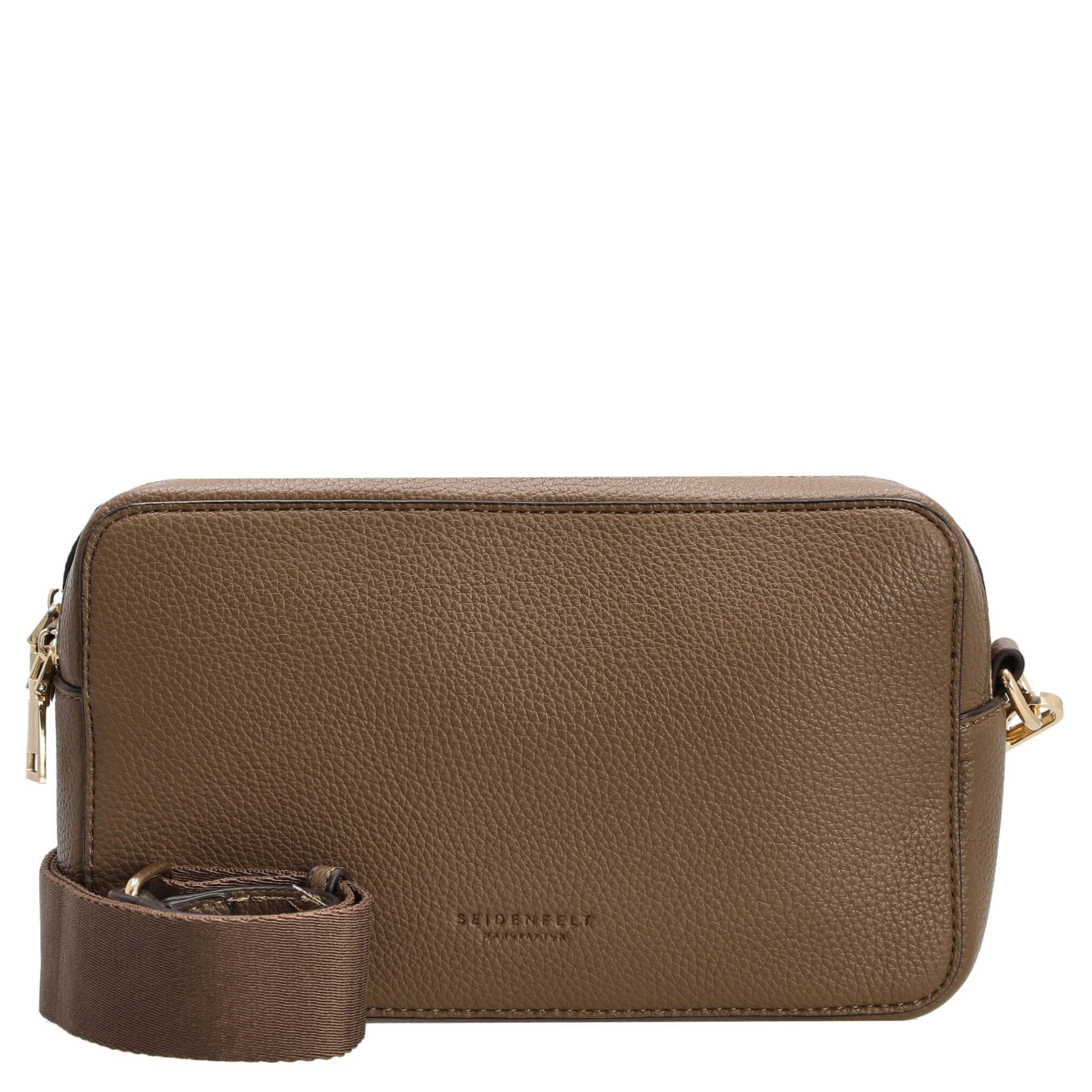 Seidenfelt Manufaktur Umhängetasche Bjuv - Umhängetasche 24 cm (olive/gold). € 57,68