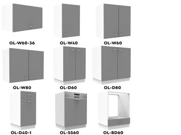 OMILI Küchenzeile OLVIT (Breite 300cm) Fronten 18mm, Softclose,SIND ERWEITERBAR!, Ohne E-Geräten