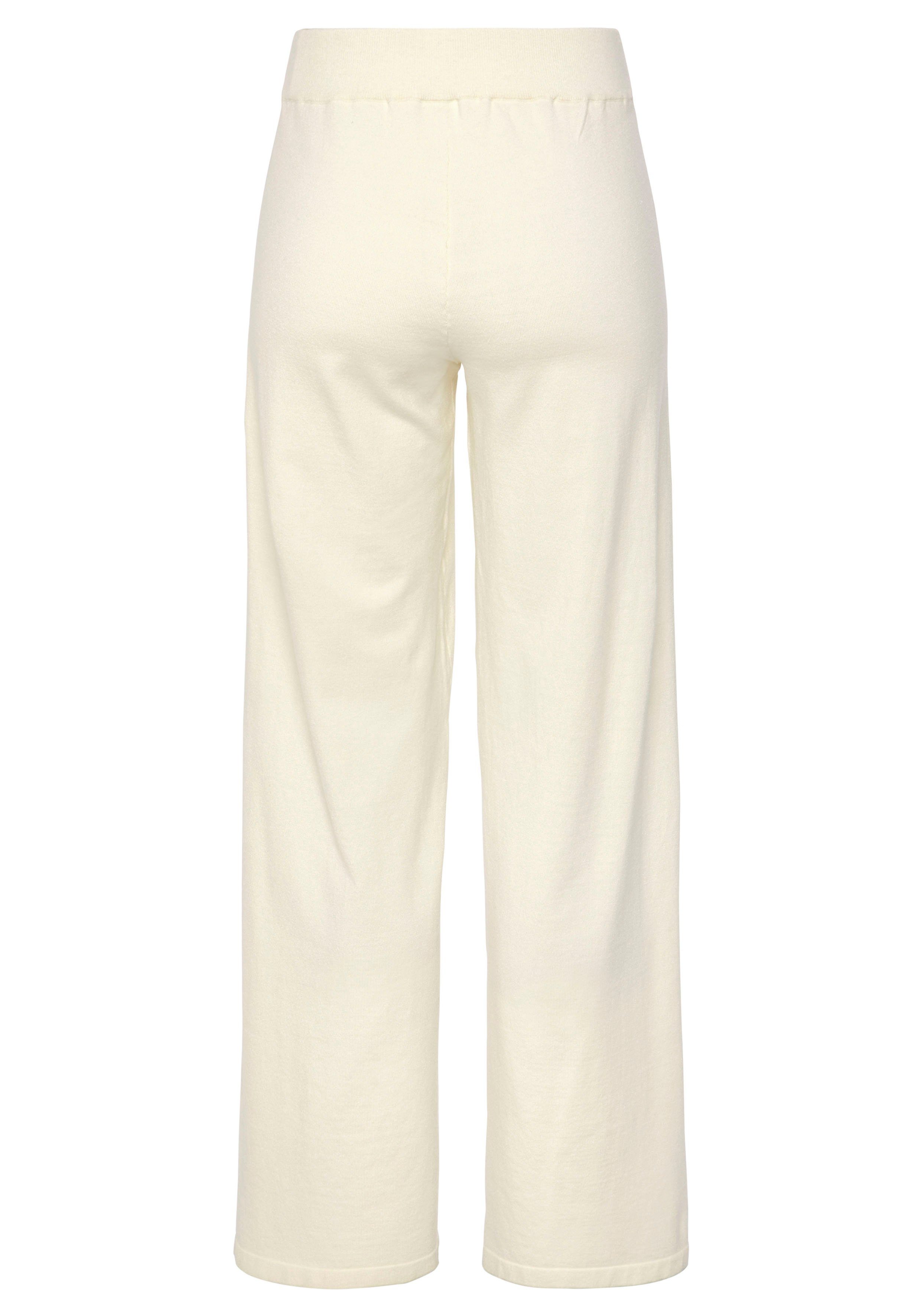 LASCANA Strickhose mit weitem Bein, Loungewear