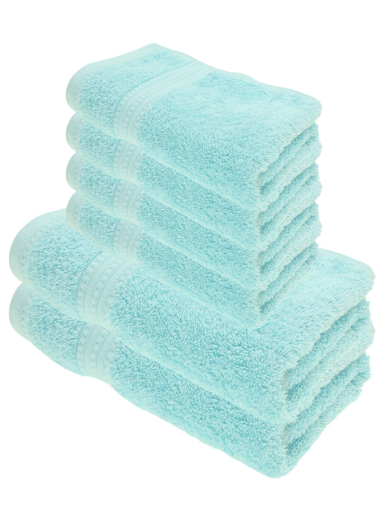 Julie Julsen Handtücher 6-Handtücher-Babyblau, Bio-Baumwolle (6-St) günstig online kaufen