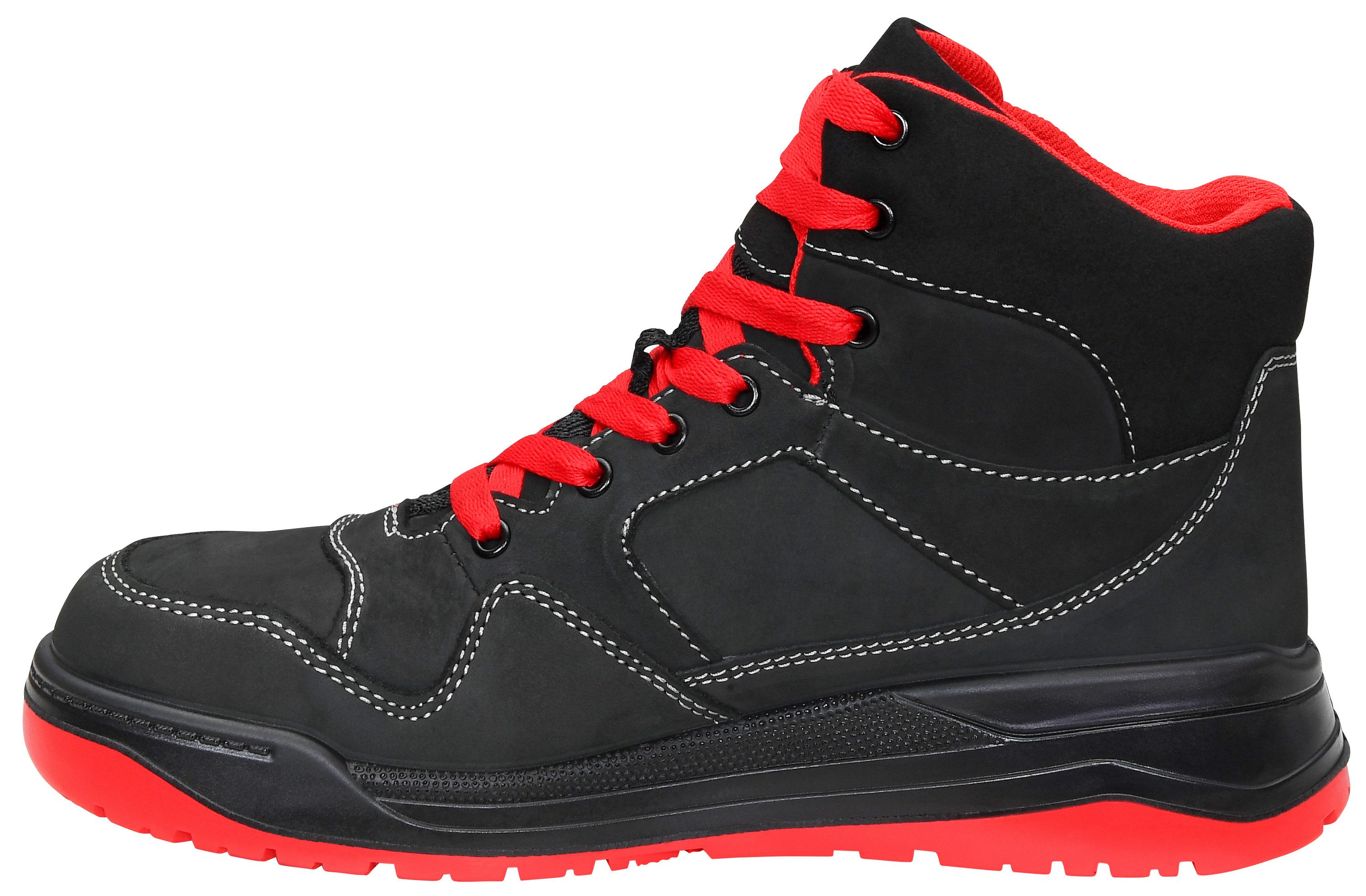 ELTEN MAVERICK black-red Mid ESD S3S Sicherheitsstiefel (Schuhkarton, Paar) – Bild 4 von 5