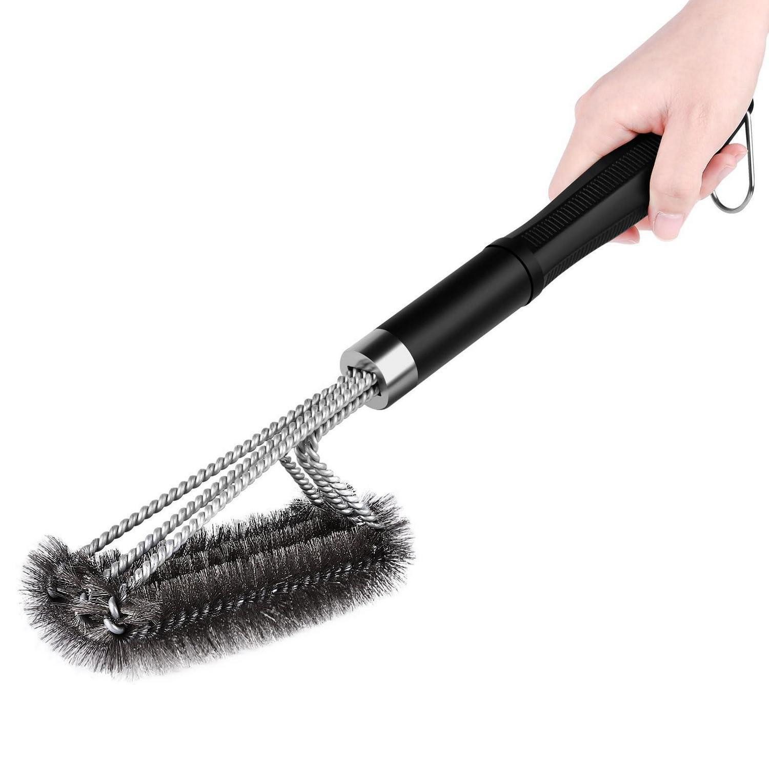 LuxusKollektion Grillbürste Grillbürste 3-in-1 Schwarz, (1-tlg)