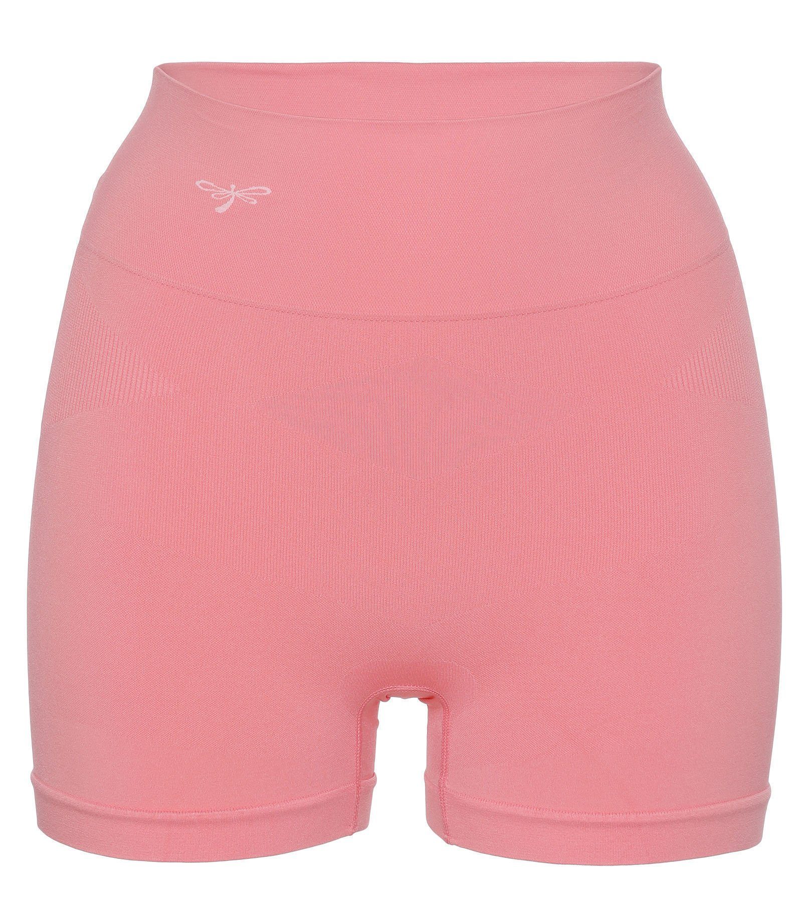 Lüftungszonen mit 2-teilig) Pure Hotpants (2er-Set, elastisch Shapingpants lachs Shape