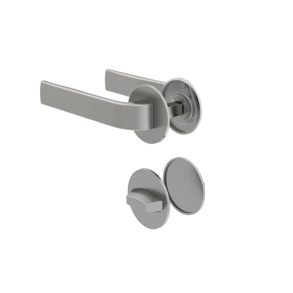 MS Beschläge Türbeschlag Edelstahl Optik Türdrücker Griff Rosettengarnitur günstig online kaufen