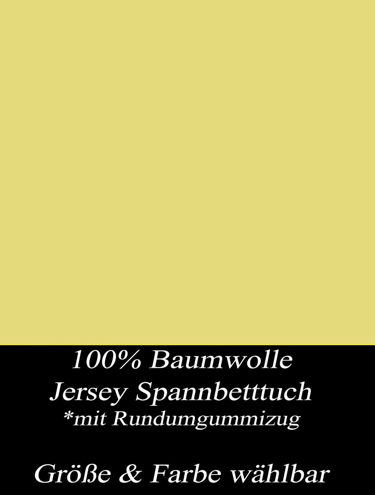 Visaggio Spannbettlaken Jersey Spannbetttuch aus 100% Baumwolle Bettlaken, Jersey, Gummizug: rundum, Spannbettlaken, Steghöhe 40 cm