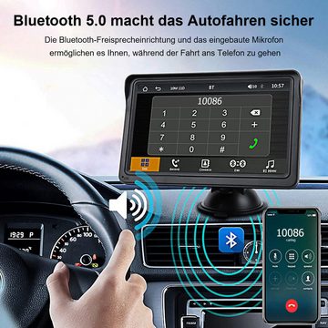 yozhiqu Carplay-Android-Auto-HD-Auto-Smart-Screen-Bluetooth-Auto Navigator Navigationsgerät (Portable carplay Auto Smart Bildschirm Bluetooth Auto Navigator)