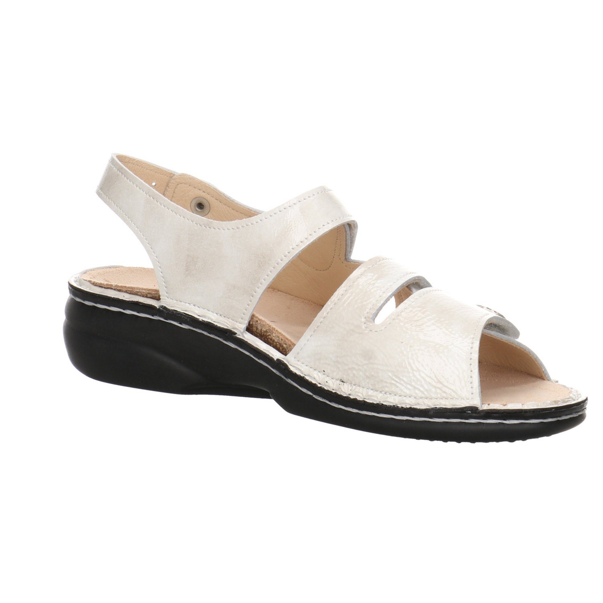 Sandalen Finn Sandale Nubukleder Comfort Damen ivory Gomera Sandalette