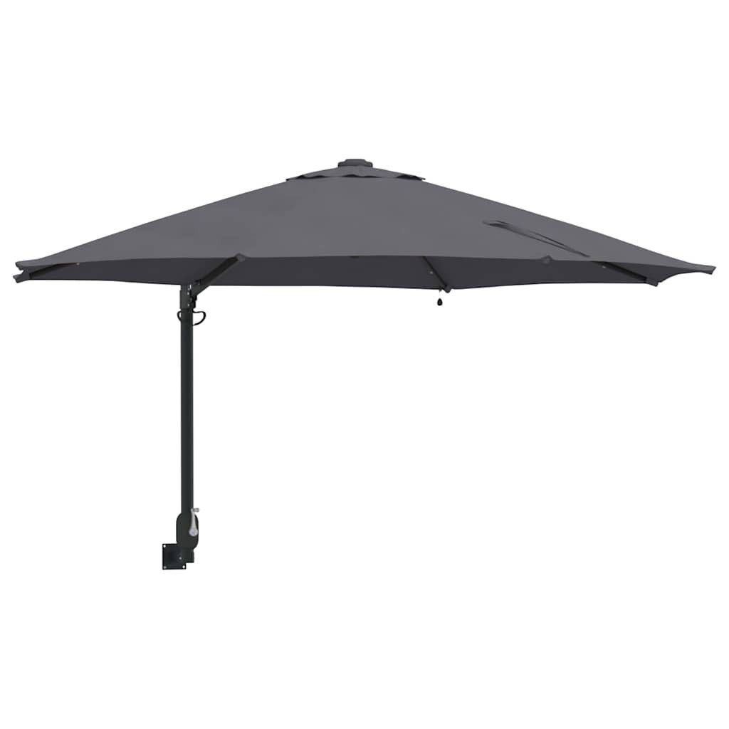 vidaXL Sonnensegel Gartenparasol Anthrazit und Schwarz günstig online kaufen