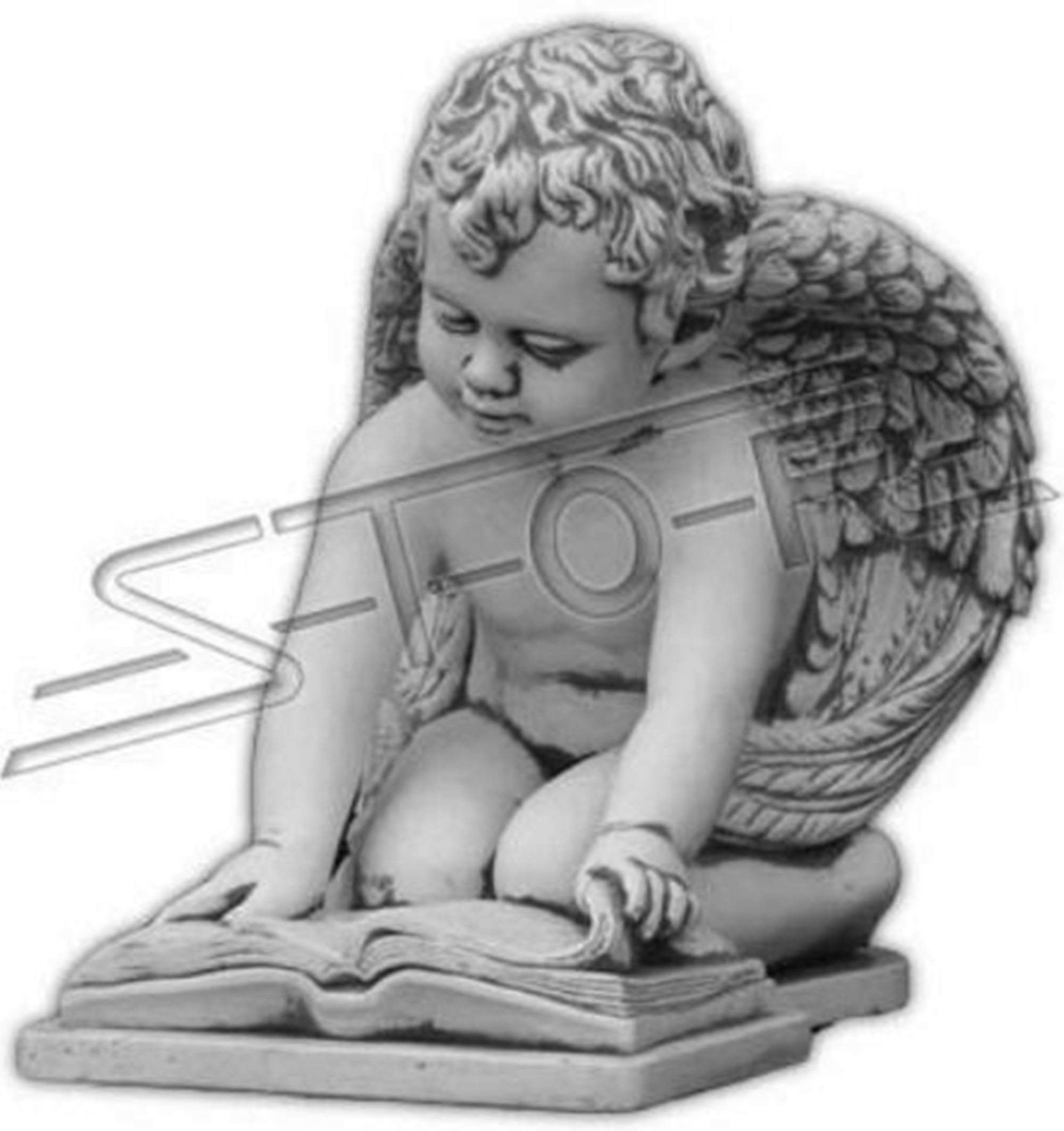 JVmoebel Skulptur Engel Kinder Skulptur Design Figuren Statue Statuen Figur Garten