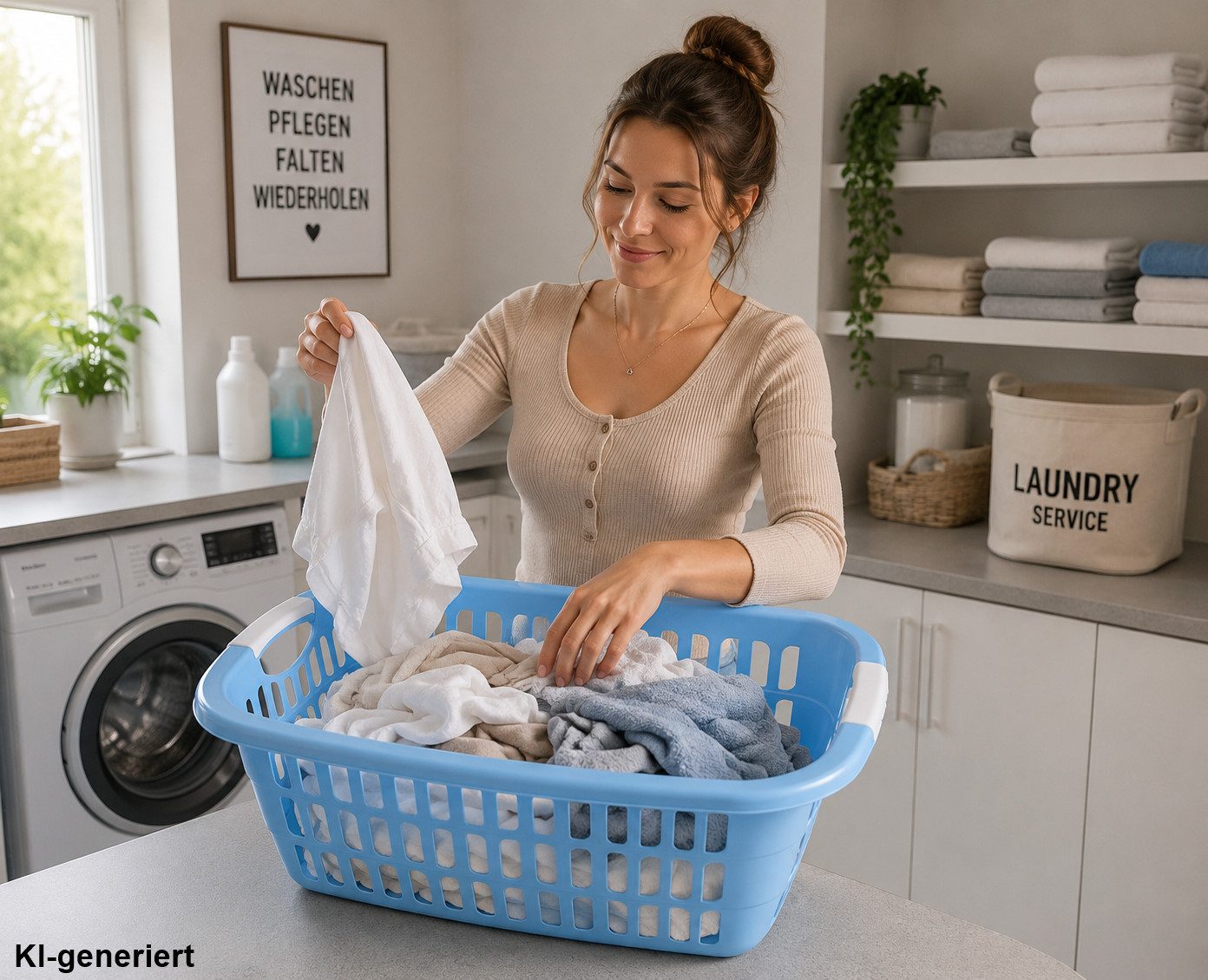 Centi Wäschekorb Wäschewanne Korb Griffen Kunststoff Stabil Robust Plastik
