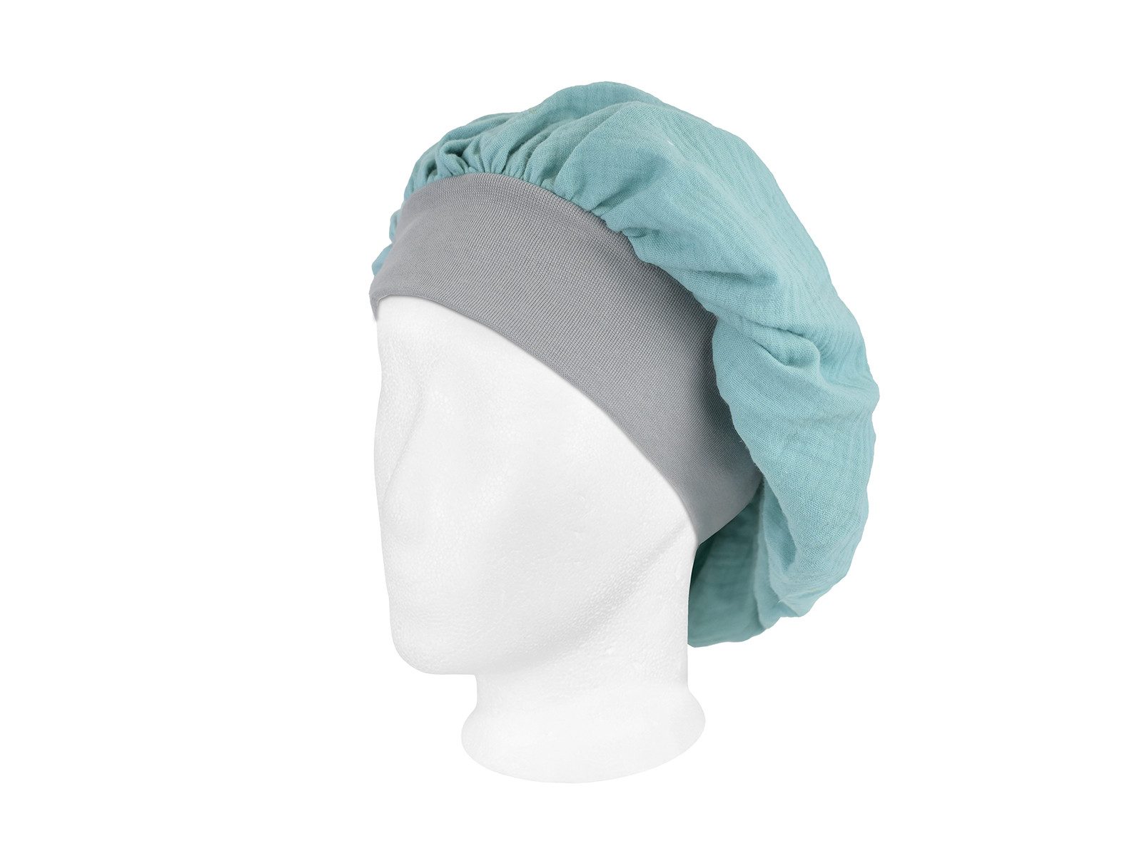beties Duschhaube Musselin (1 St), Bonnet Schlafmütze aus Bio-Baumwolle