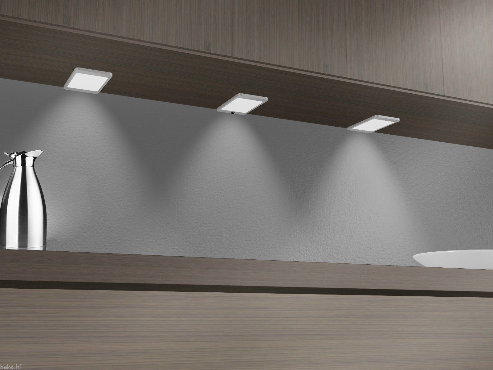 Heitronic LED Lichtleiste 100cm, warmweiß, flach, Beleuchtung