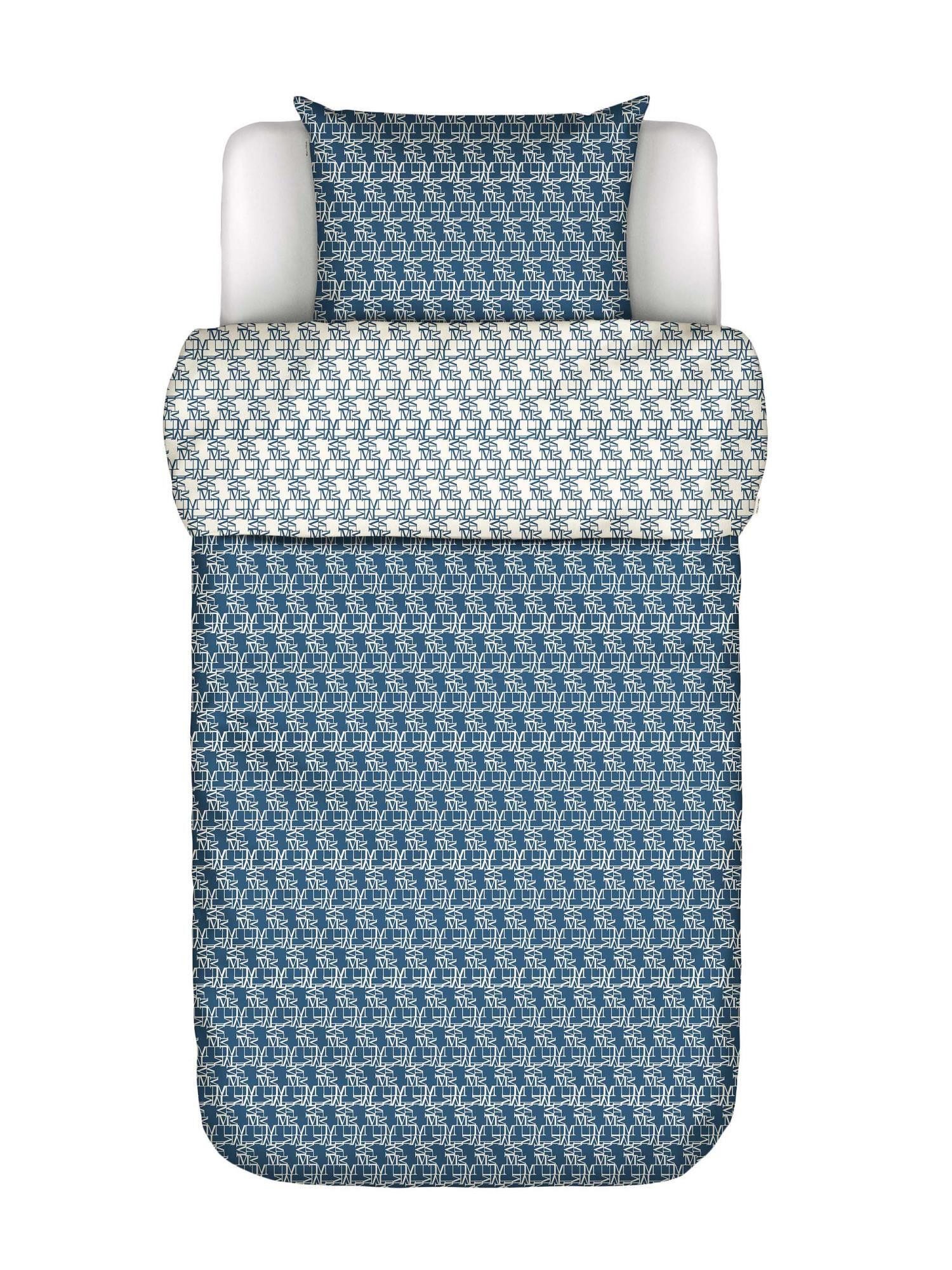 Marc O'Polo Home Bettwäsche Monogram, Satin, 2 teilig, mit Wellenmuster günstig online kaufen