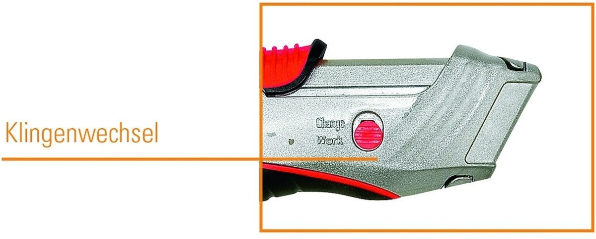 Cutter Profi-Sicherheits-Cutter Metall silber/schwarz