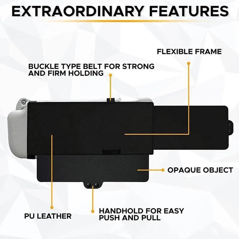 FELIXLEO Autosonnenschutz Sonnenblende Verlaengerung Auto Visier Anti UV Opaque – Bild 4 von 5
