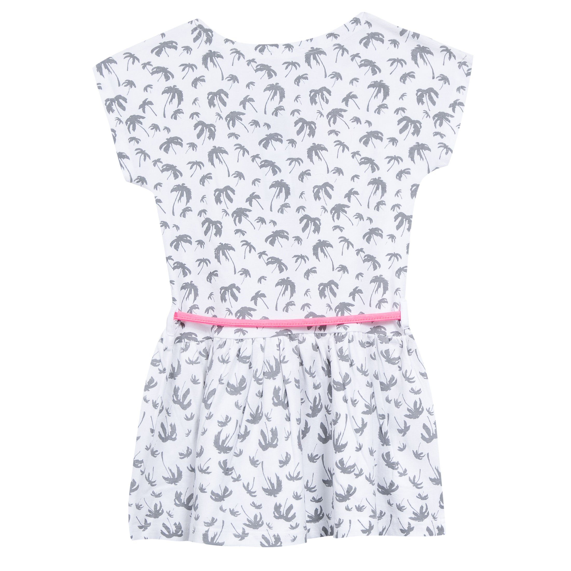 3 Pommes A-Linien-Kleid Kleid 3 weiß (1-tlg) Palmen POMMES Kleid