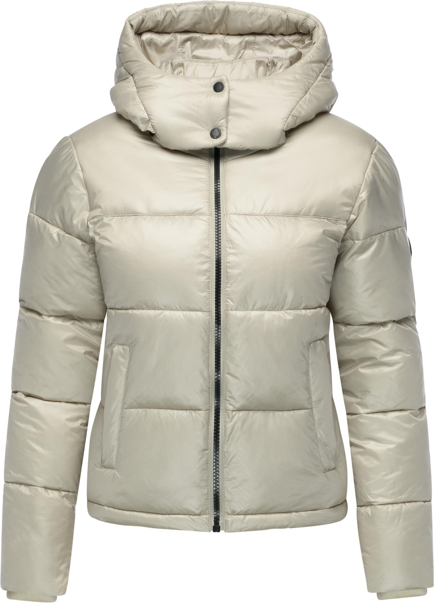 Ragwear Steppjacke Roobie II Matt glänzende Damen Winterjacke mit Kapuze
