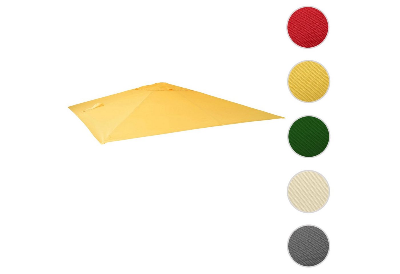 Thumbnail - MCW Ampelschirmbespannung MCW-A96-E-A, 295x395 cm, Ø 500 cm, Mit Luftzirkulationshaube zur besseren Wärmeregulierung