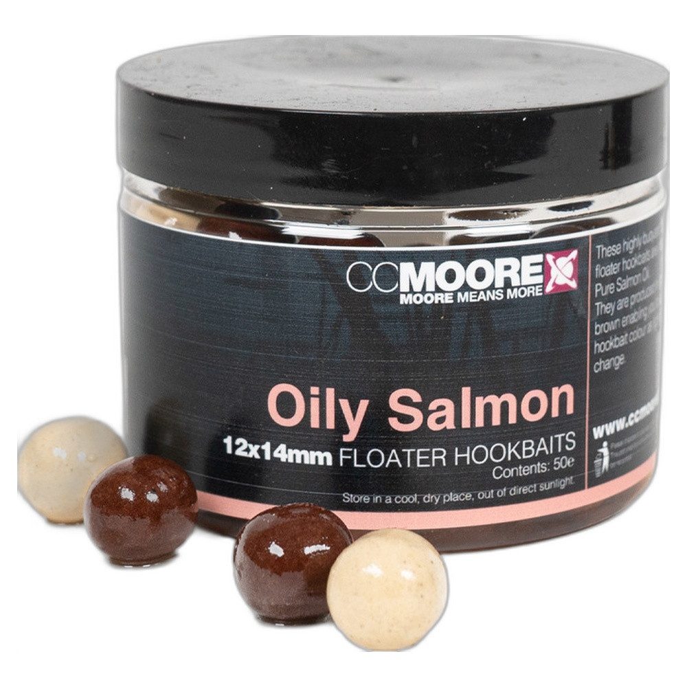 CC Moore Fischboilies Oily Salmon Floater Hookbaits 12X14mm (50)