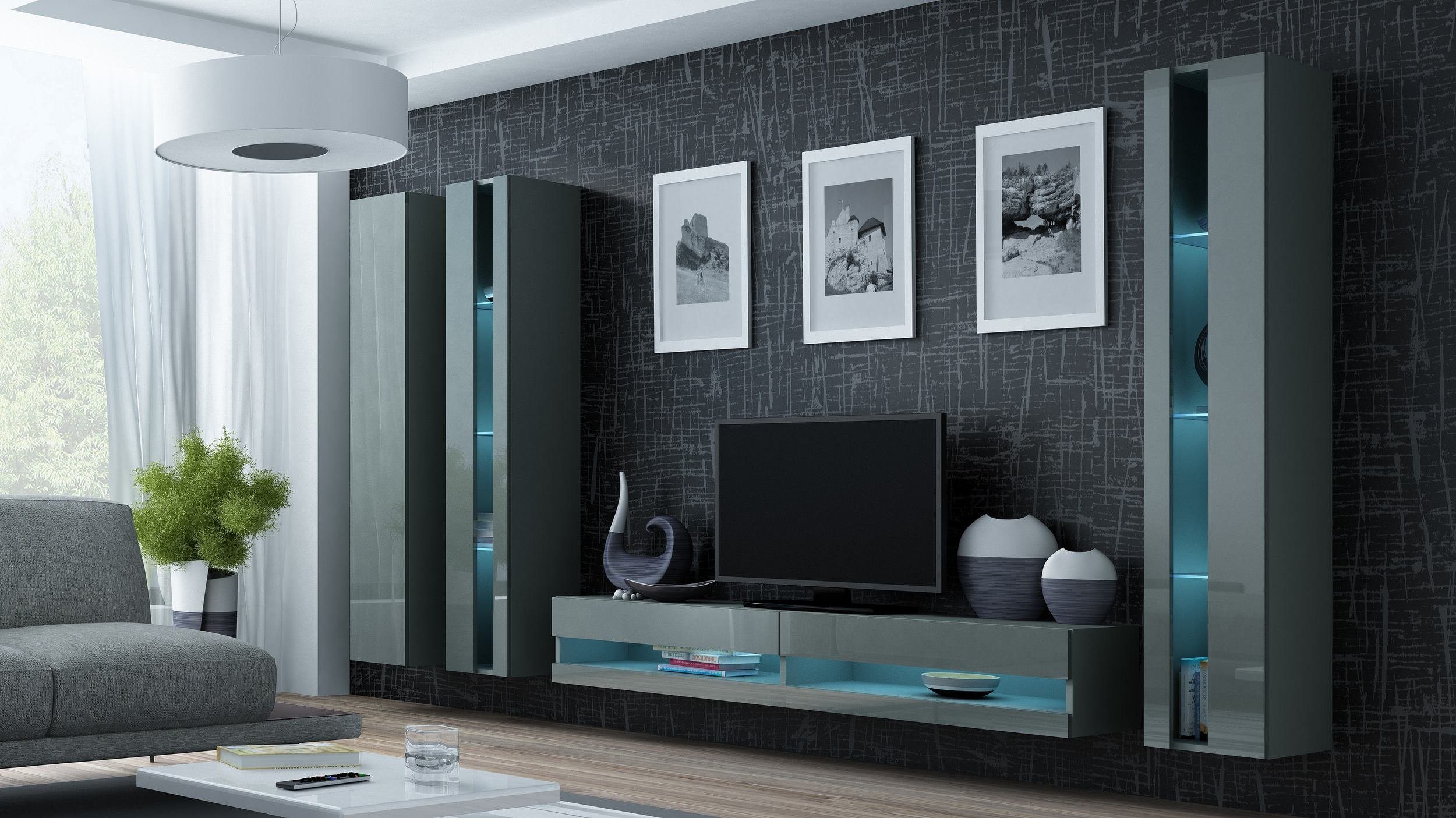 99rooms Wohnwand Vago New VI Wohnwand, günstig online kaufen
