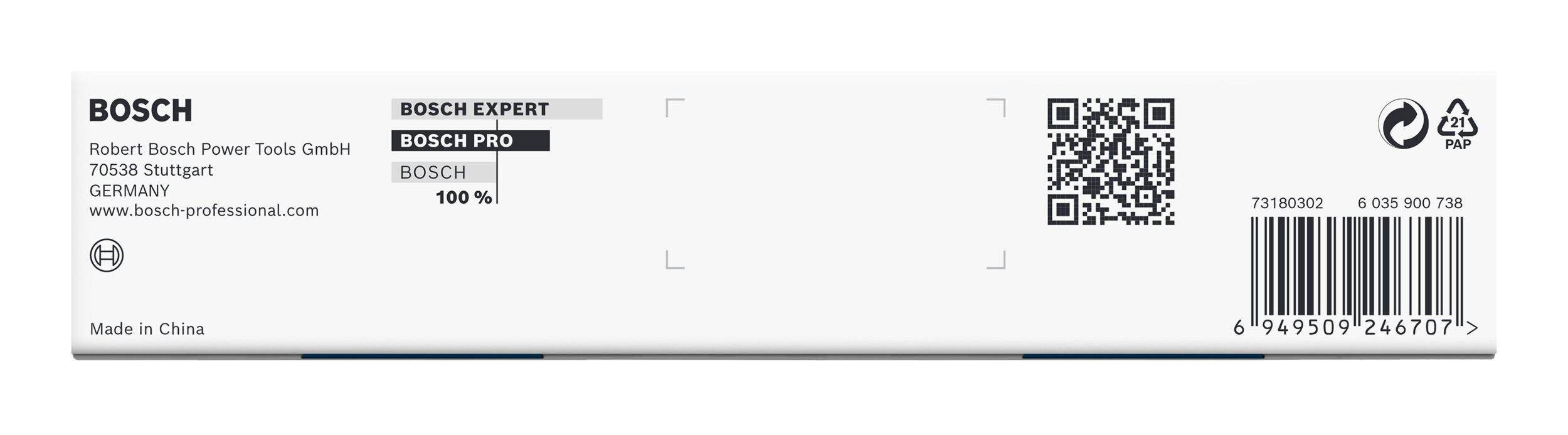 BOSCH Stecknuss Pro Impact Socket, 9 Teile, Steckschlüsseleinsätze-Set, 1/4", Standard, 9­teilig