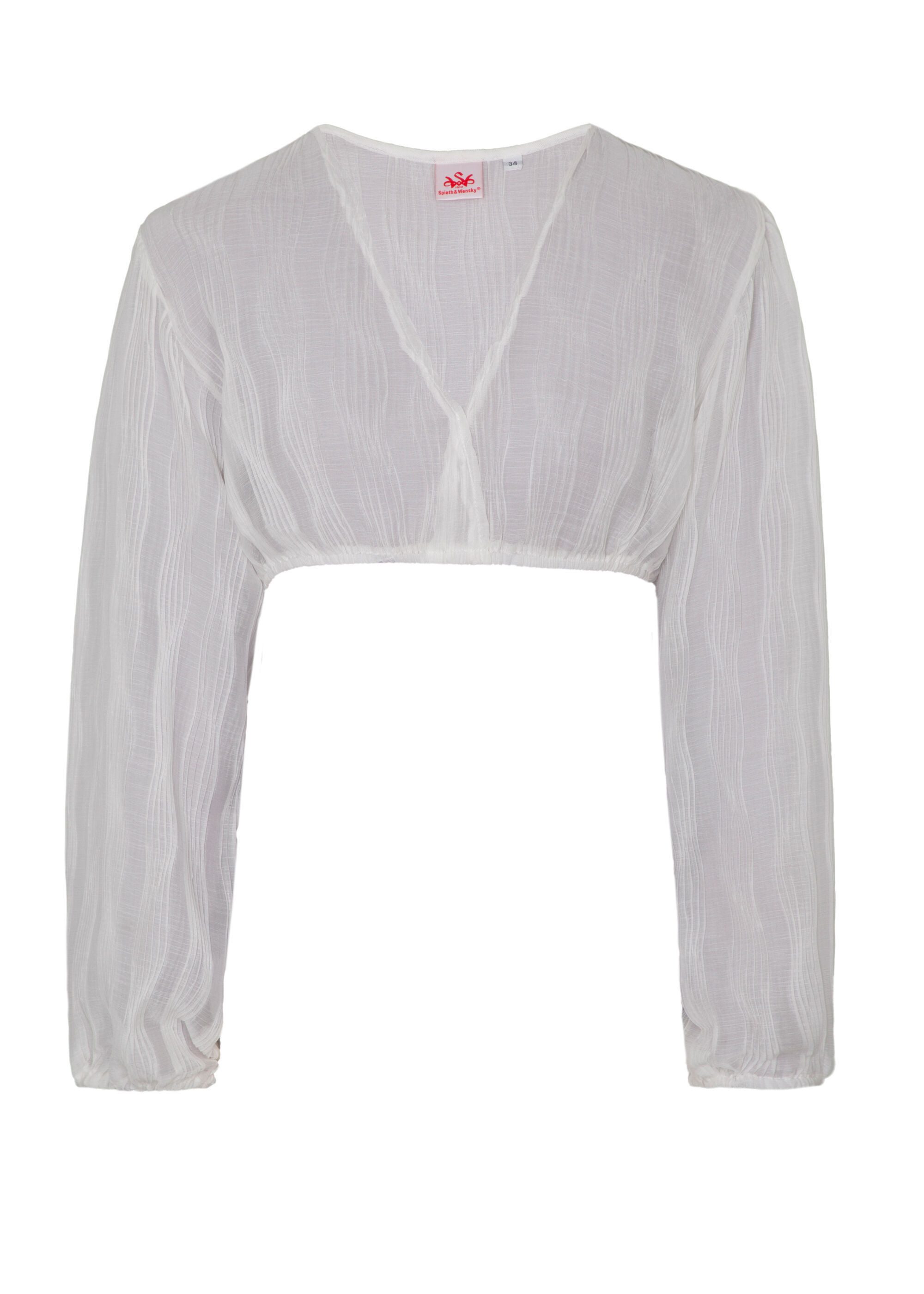 Spieth & Wensky Dirndlbluse Gesche (1-tlg) mit tiefem V-Ausschnitt günstig online kaufen