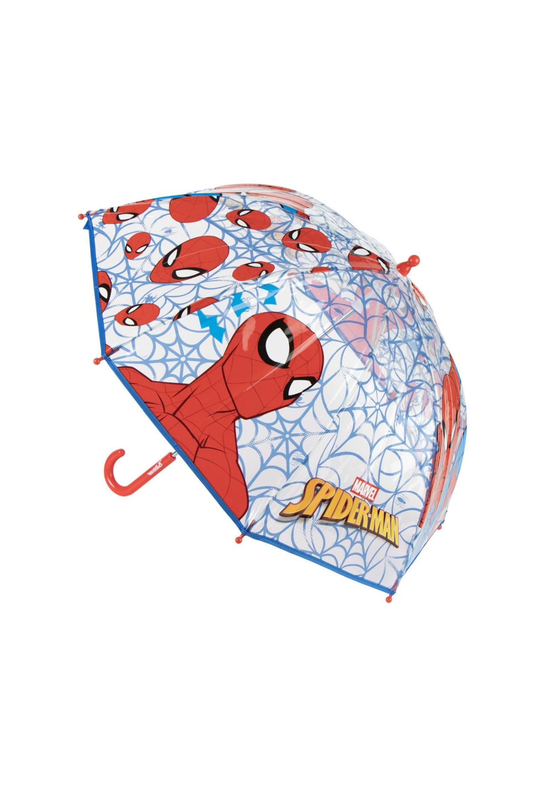 Disney Taschenregenschirm Spiderman Transparenter Regenschirm Manuell Kinder