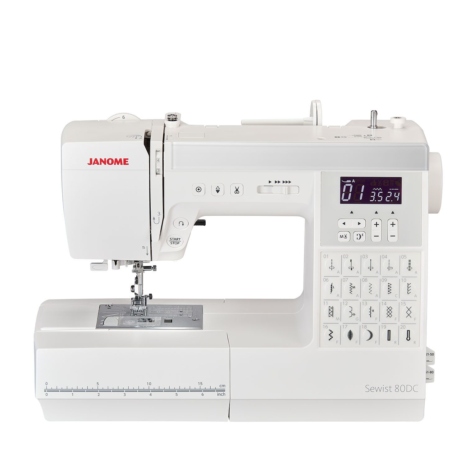 Janome Nähmaschine Sewist 80DC, 80 Programme