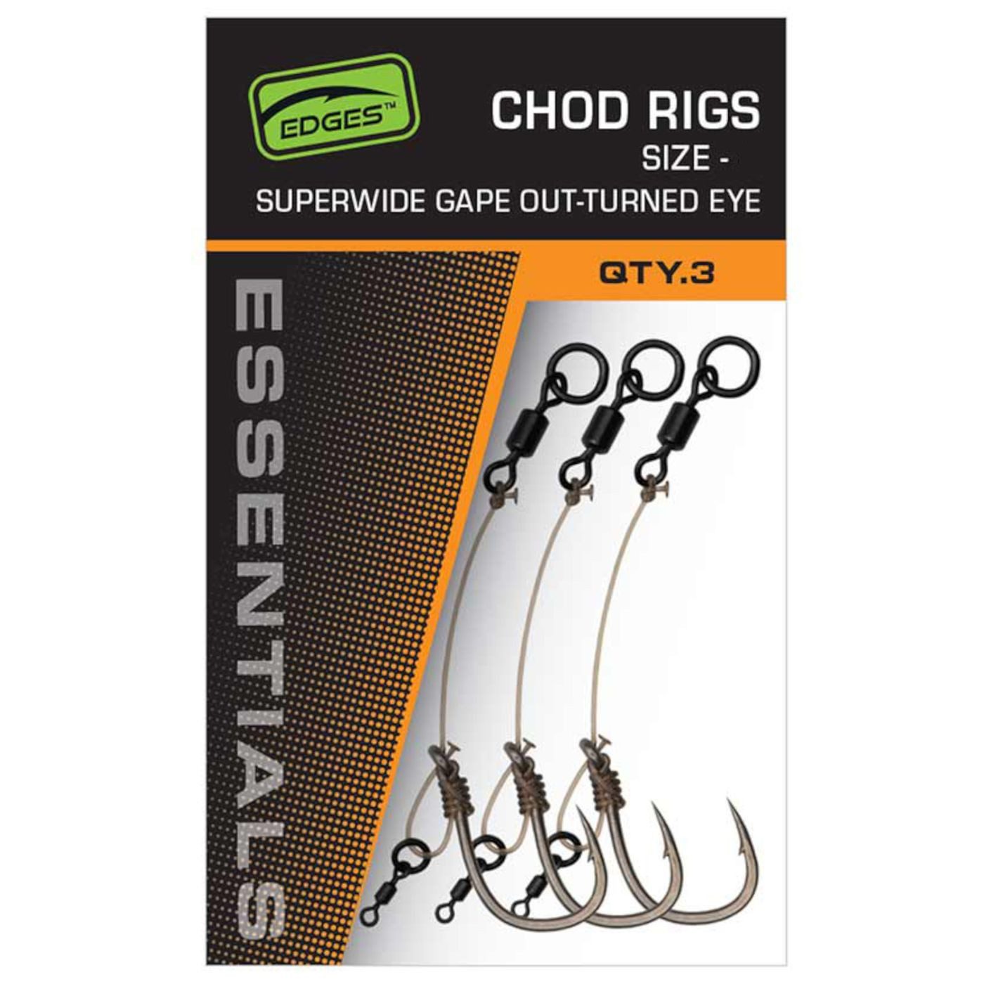Karpfenhaken Fox Edges SWGO Chod Rigs - 3 Karpfenrigs