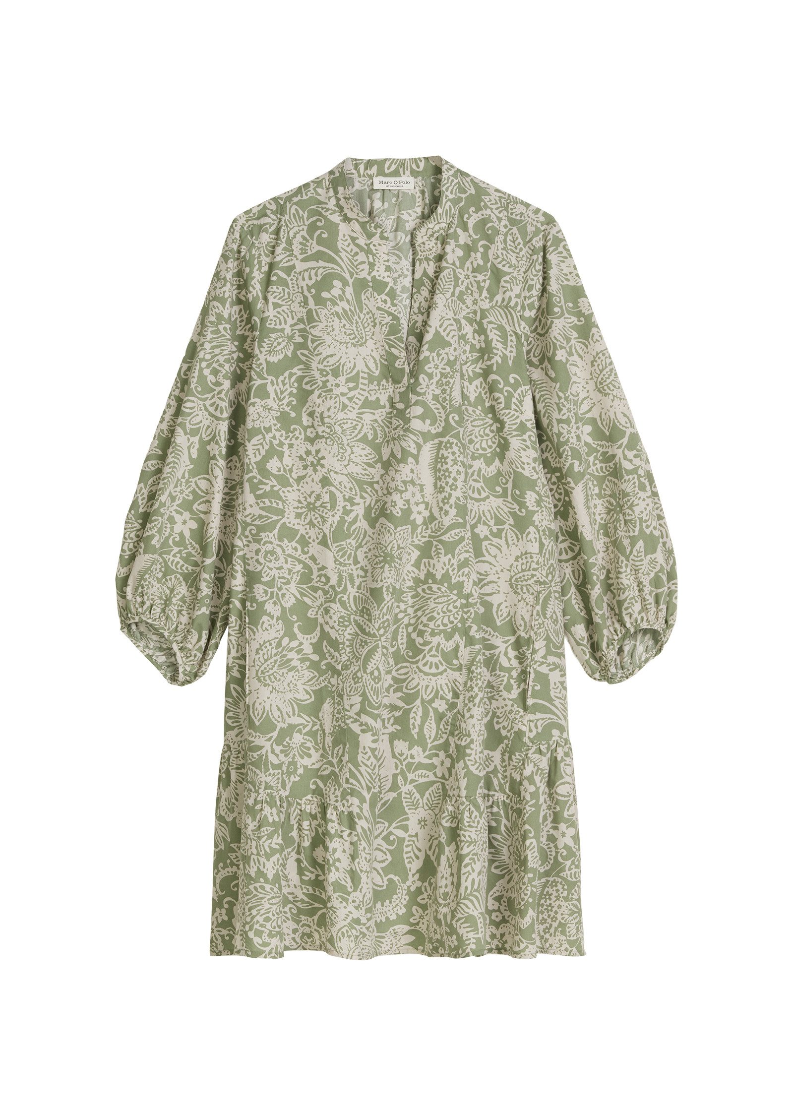 Druckkleid aus bedrucktem Light-Popeline