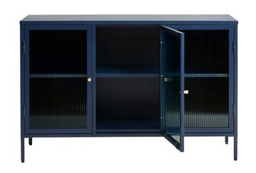 ebuy24 Sideboard Bronco Sideboard 3 Glastüren blau.
