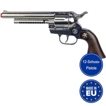 Festartikel Müller GmbH Blaster Cowboy Pistole Revolver 25cm inklusive Munition 144 Schuss