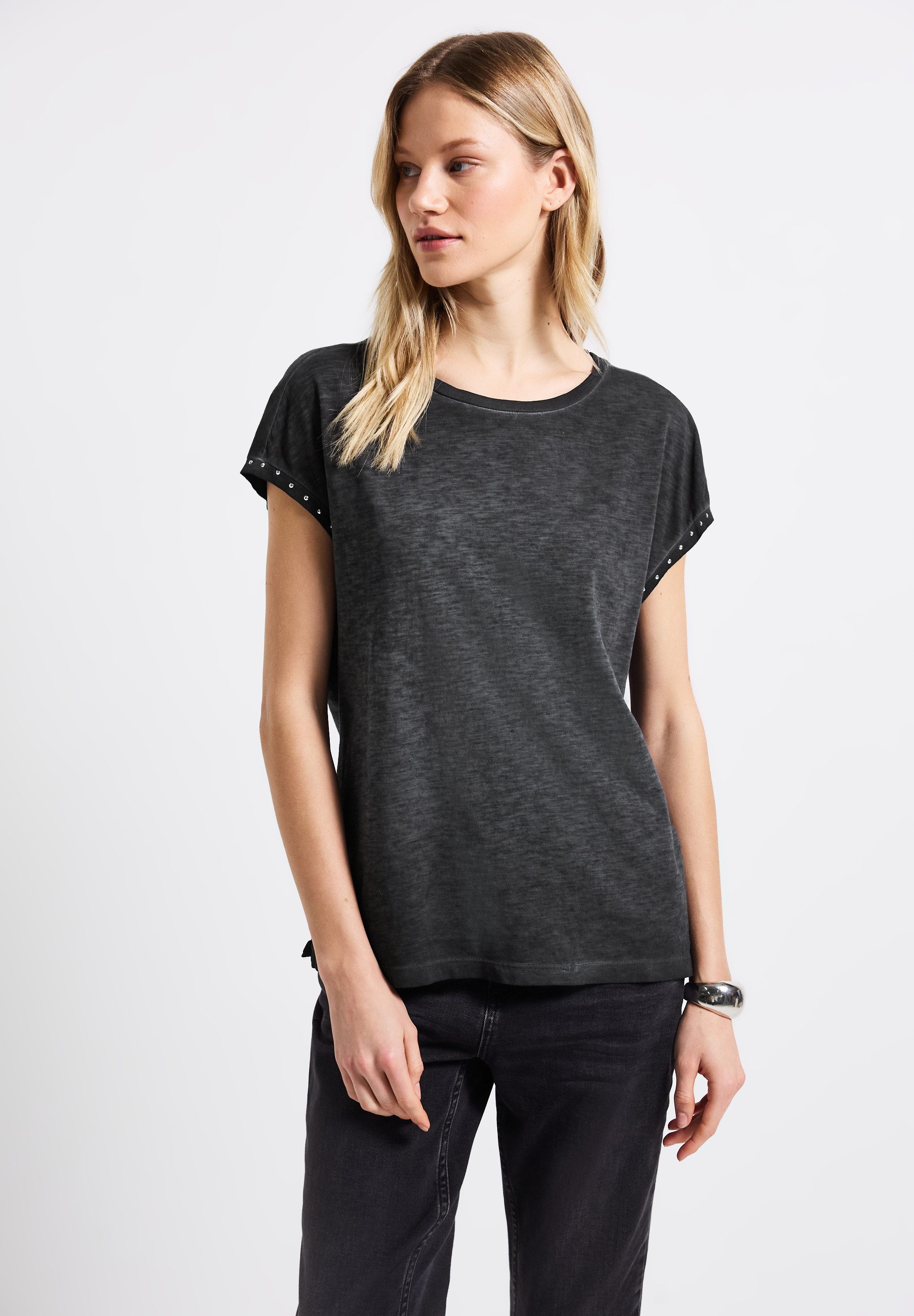 STREET ONE Shirttop mit Nieten-Details günstig online kaufen