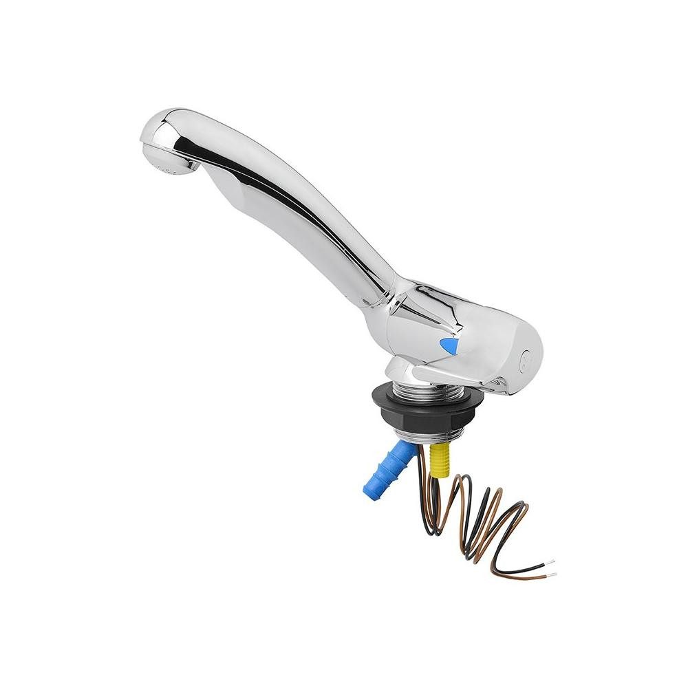 APT Standarmatur Kalt-Wasserhahn Keramik Style 12V Ø33 mm – Klappbar, Chrom, für Wohnmo (Keine Angabe, Keine Angabe)
