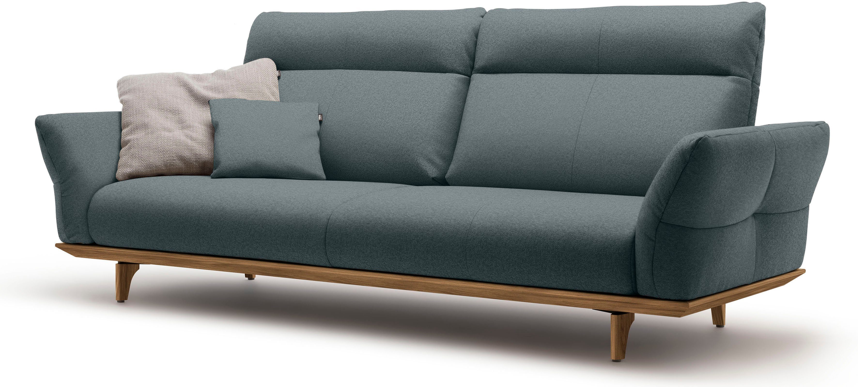 cm Nussbaum, hs.460, hülsta in 228 und Breite Sockel 3,5-Sitzer sofa Füße