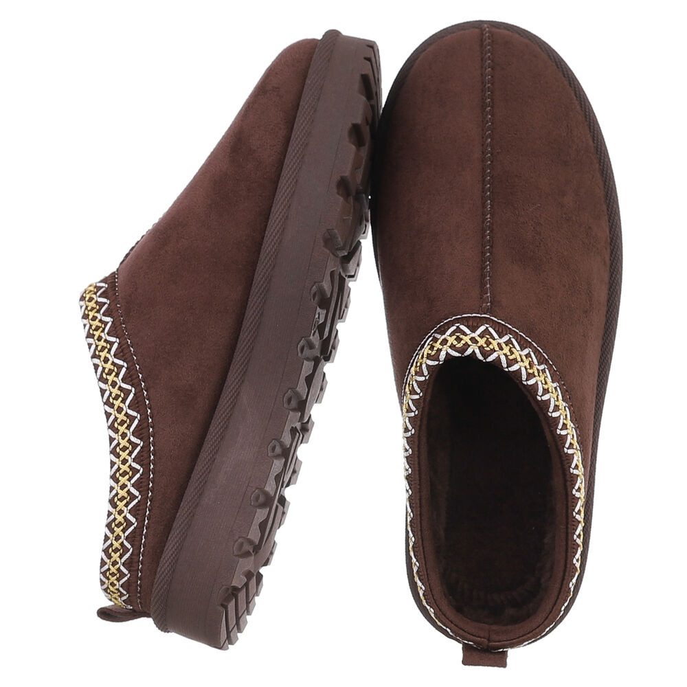 Ital-Design Bequeme Clogs für Damen mit dekorativen Details Snowboots (9045 günstig online kaufen